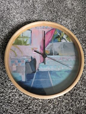Wooden OOAK Golden Girls clock